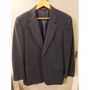 Brooks Brothers Men's Navy Blue Suit Jacket Blazer Sport Coat 40 Regular USA